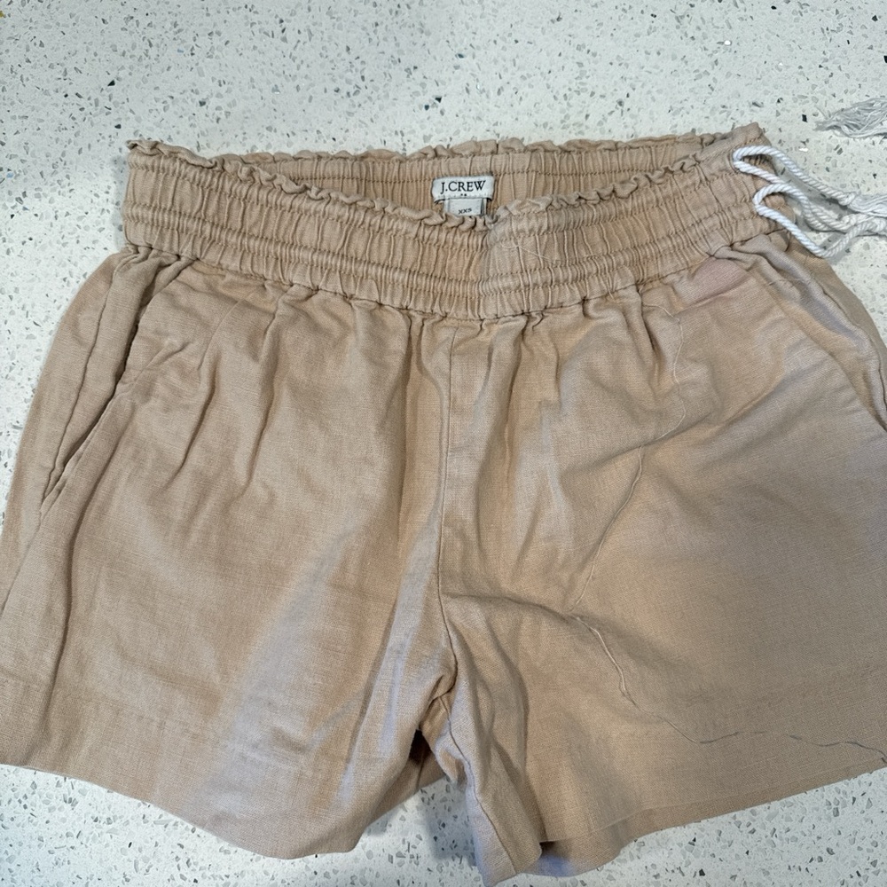 J. Crew High Waist Beige Shorts